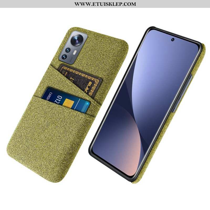 Etui do Xiaomi 12 Pro Tkanina Z Posiadaczem Karty